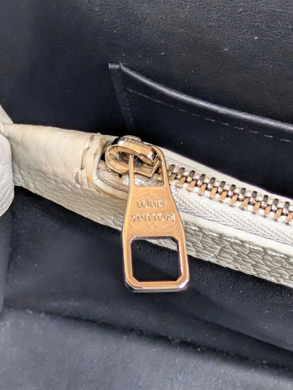 Louis Vuitton Light Grey Degrade Taurillon Leather Capucines PM Bag